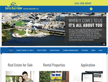 Tablet Screenshot of capitalrealtyriverregion.com